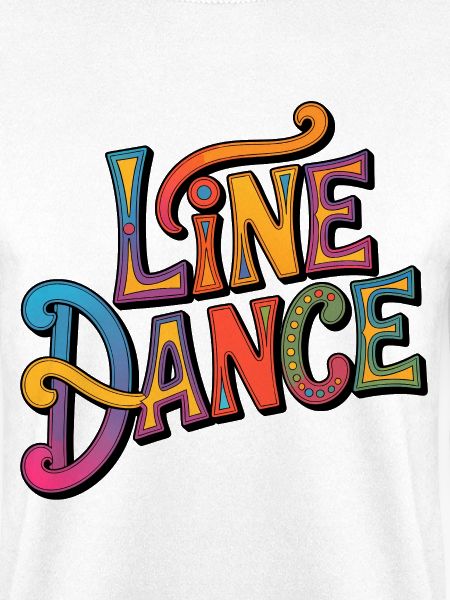 Line Dance Western Schriftzug