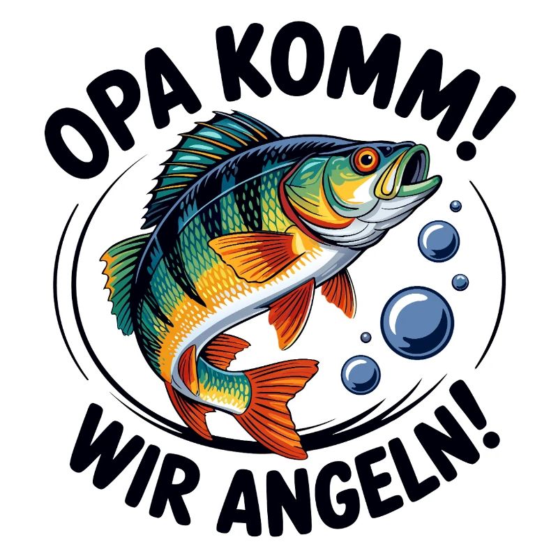 Opa kommt, wir angeln!