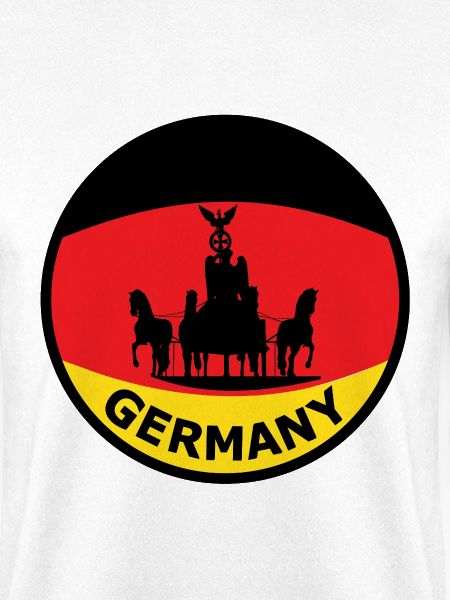 Deutschlandflagge Streitwagen Silhouette