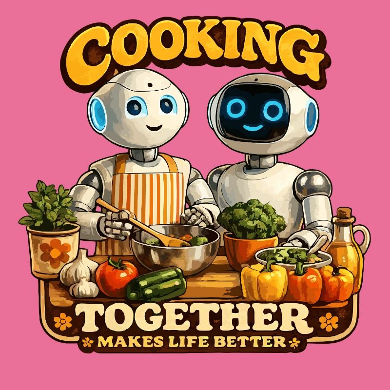 Roboter kochen gemeinsam