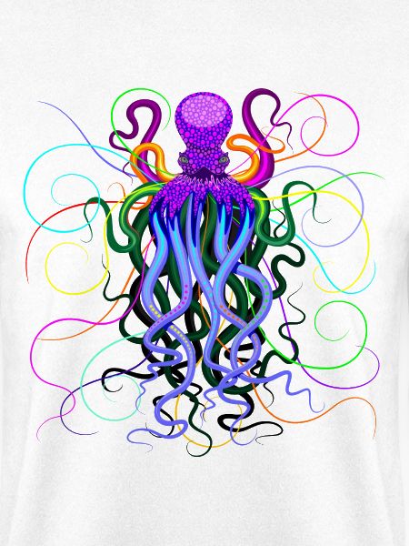 Oktopus Psychedelisches Tiefseewesen