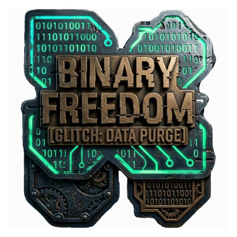 Binary Freedom Glitch Data Purge Sci-Fi