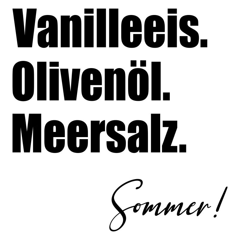 Glace à la vanille Huile d’olive d’été