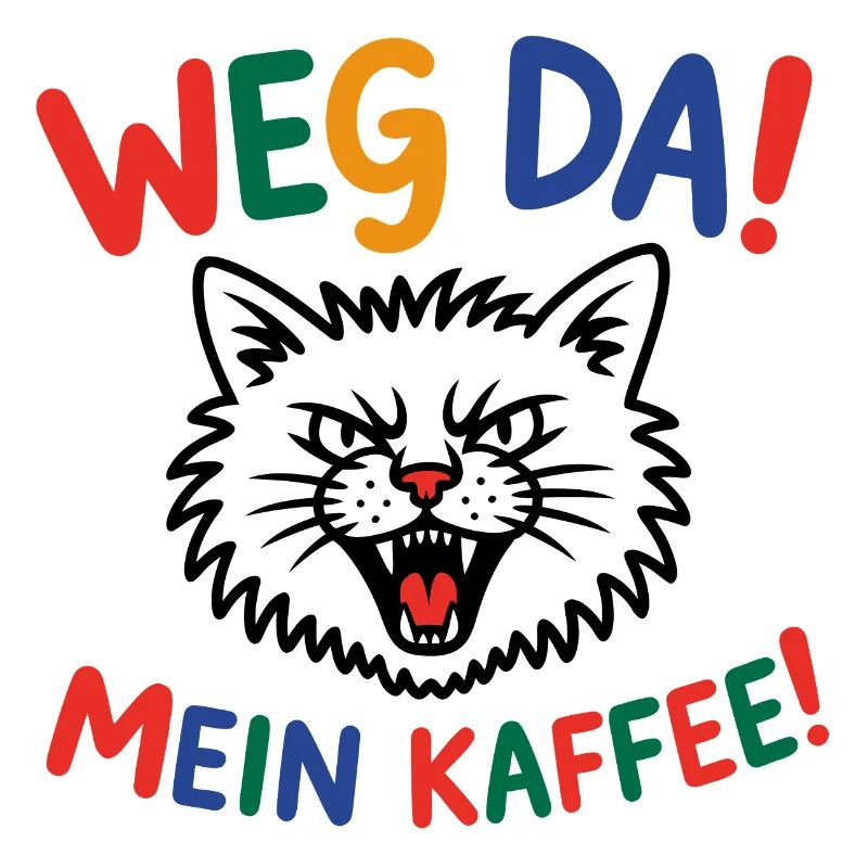 Weg da! Mein Kaffee Katzenpower