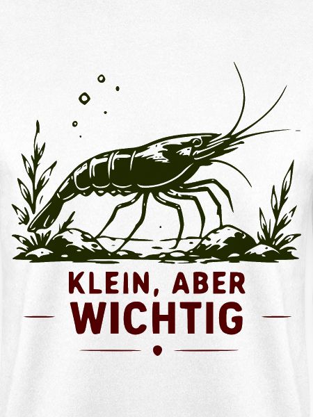 Klein, aber Wichtig Garnelen-Motiv