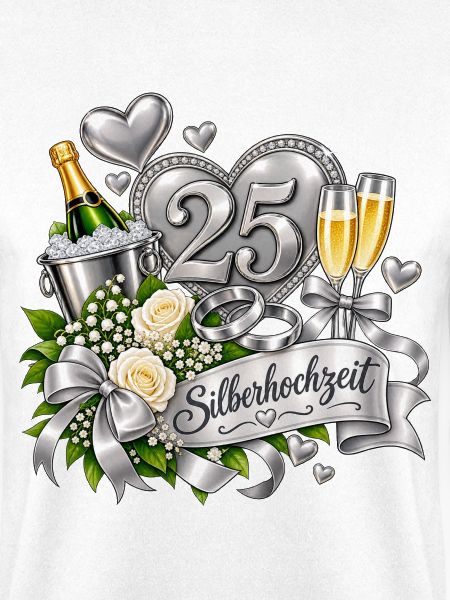 25. Silberhochzeit Festdesign