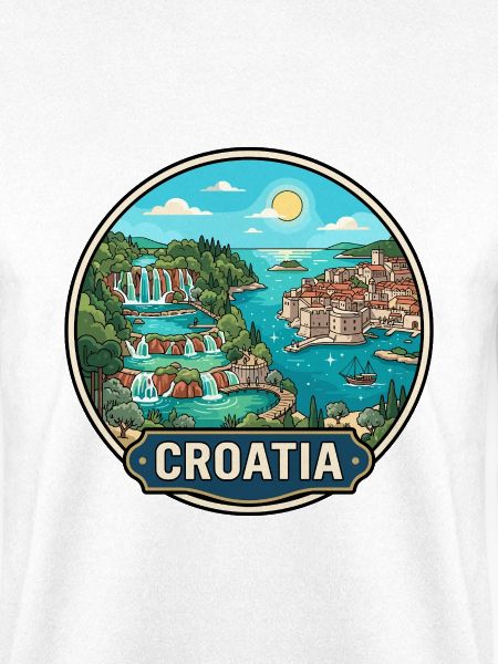 Kroatien-Reiseabzeichen Plitvicer Seen Dubrovnik