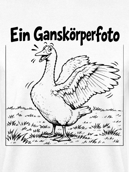 Lustiges Ganskörperfoto