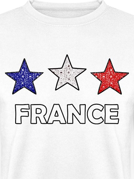 Glitzer Sterne Frankreich Flagge