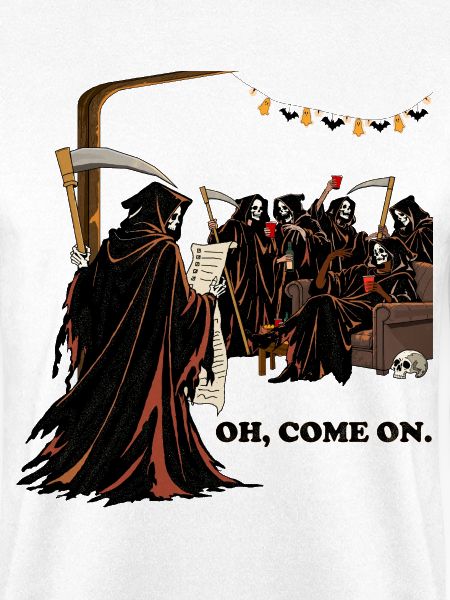 Sensenmann auf einer Halloween-Party