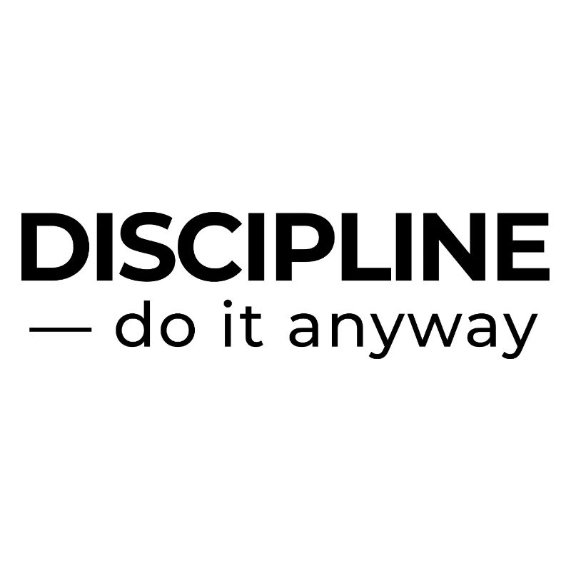 Discipline – Minimal Statement Shirt