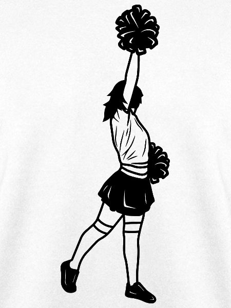 Cheerleaderin Zeichnung