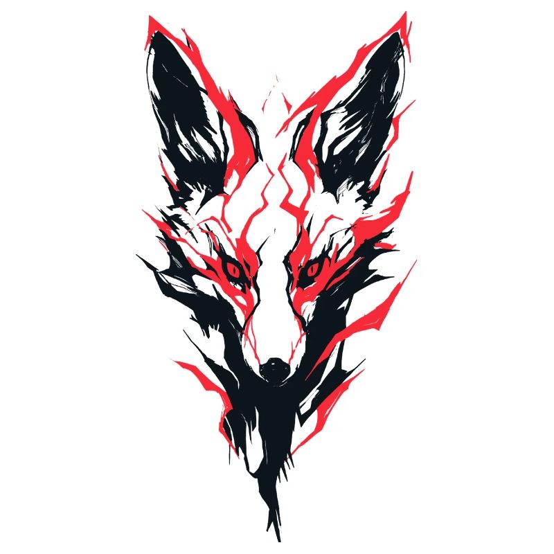 Red Flame Kitsune – Japanischer Fuchs