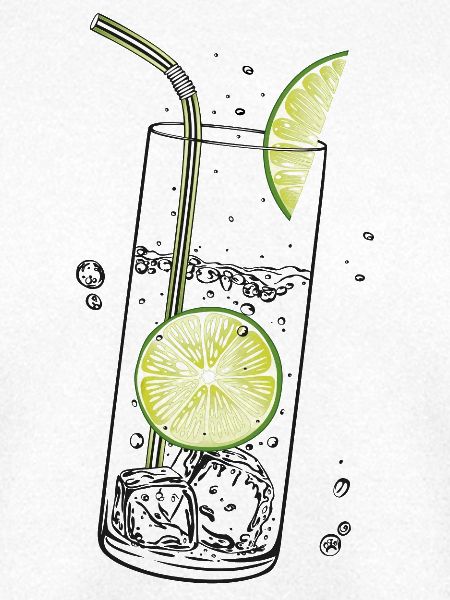 Limetten Limonade Sommer Limo