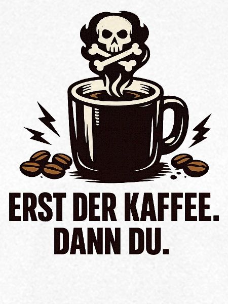 Kaffee Geschenk lustiger Spruch Kaffeeliebhaber 