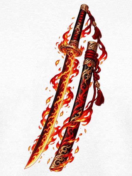 Crimson Inferno Katana