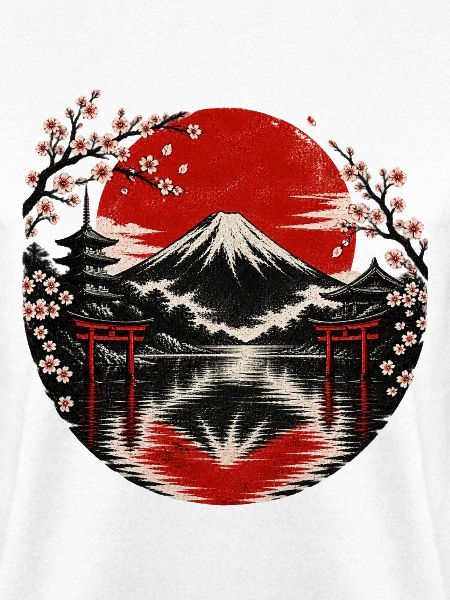 Fuji-Sonnenkreis mit Kirschblüten