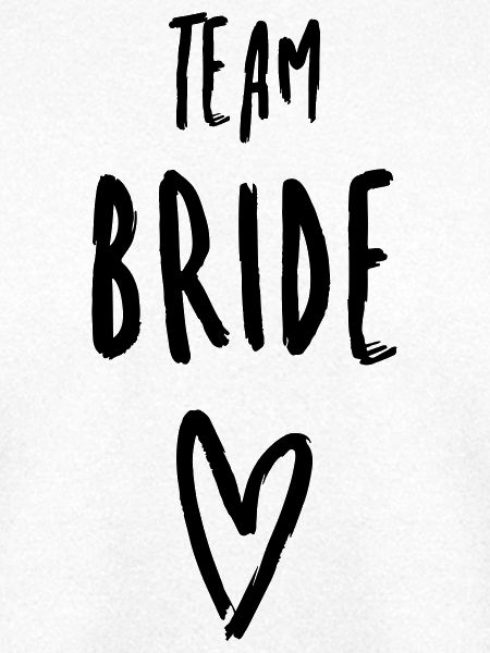 Team Bride Herz Junggesellenabschied Brautparty