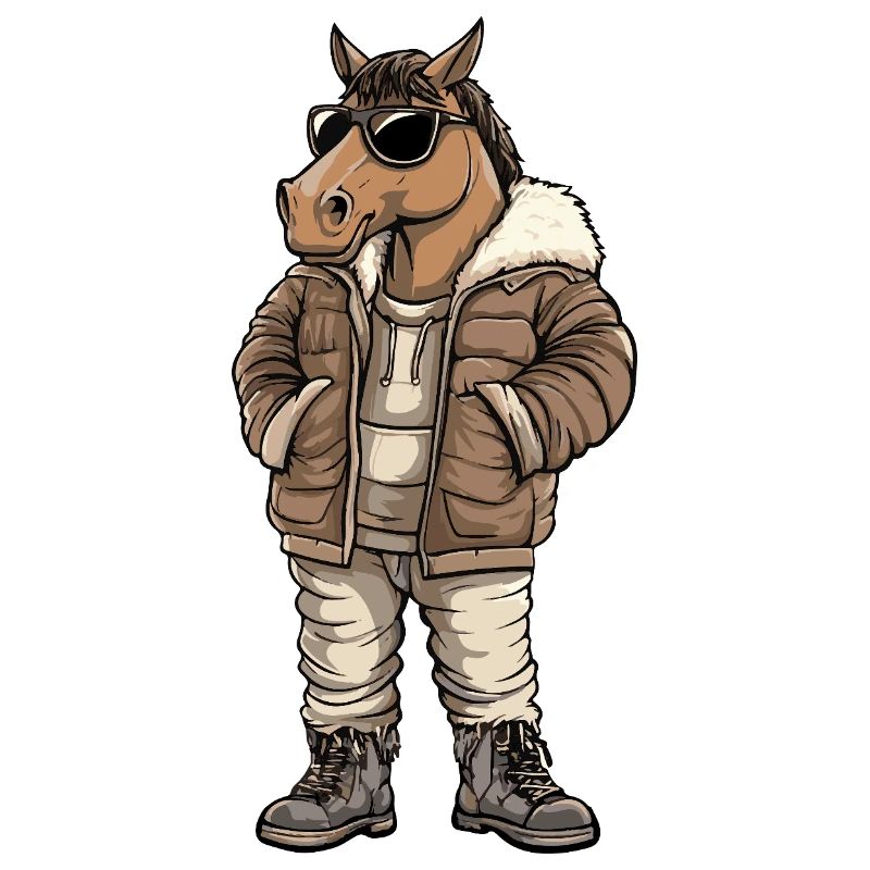 Pferd Cool Winter
