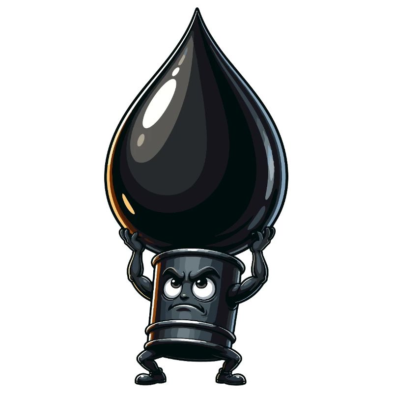 Öltropfen Heldenfigur