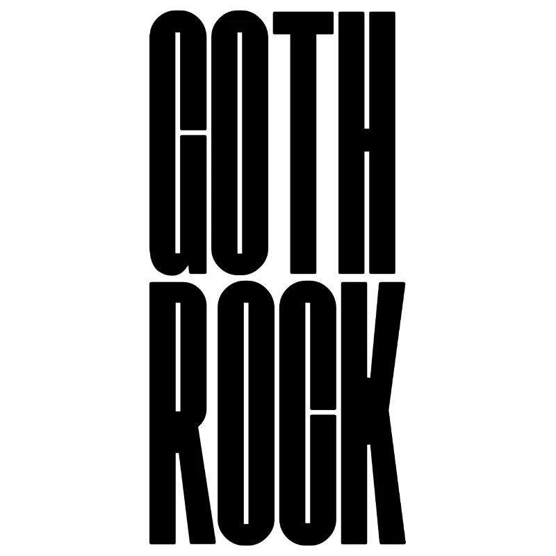 Goth Rock design de logo typographique audacieuse