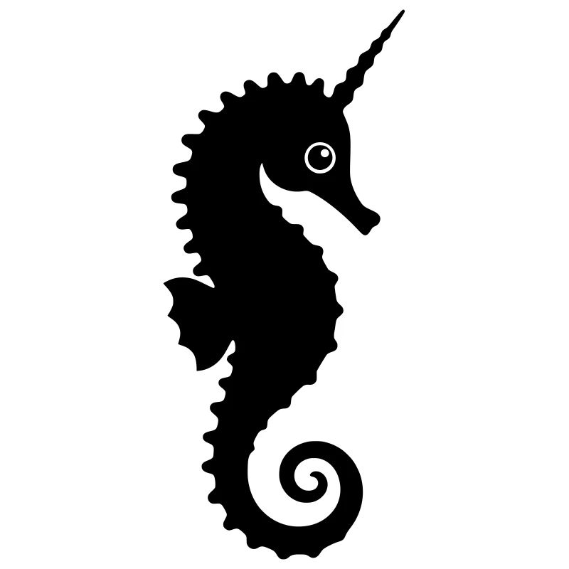 Niedliches Einhorn-Seepferdchen