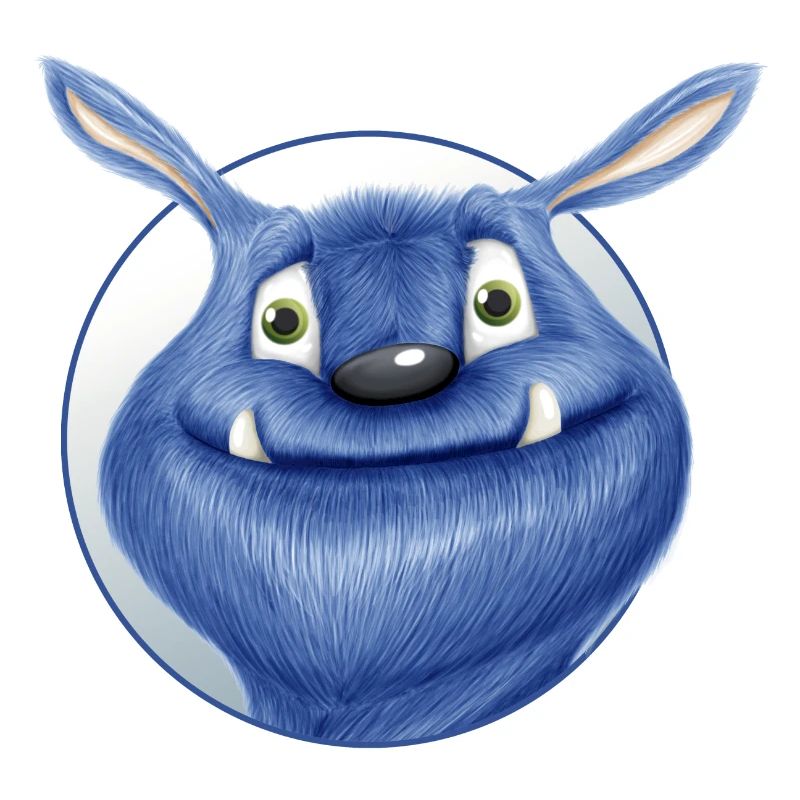 blaues Monster