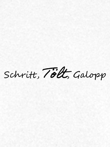 Schritt, Tölt, Galopp