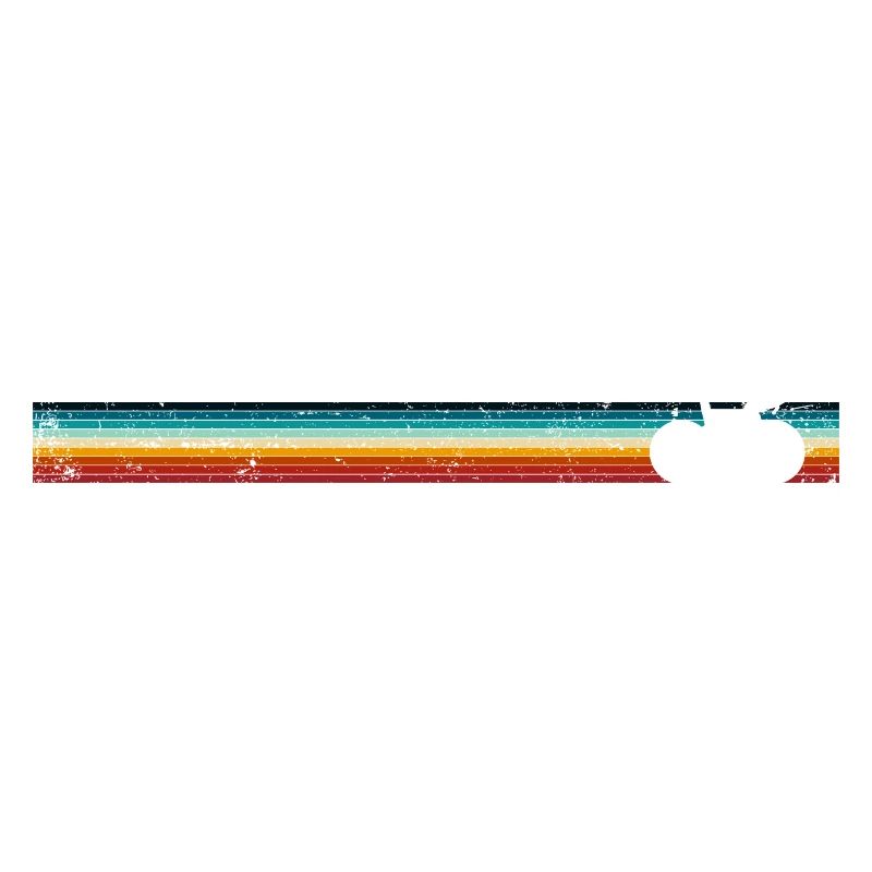 Retro-Fahrrad auf Rainbow Stripes