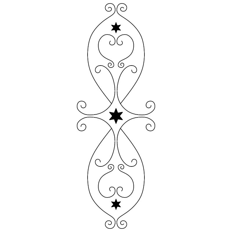Symmetrisches Sternmuster