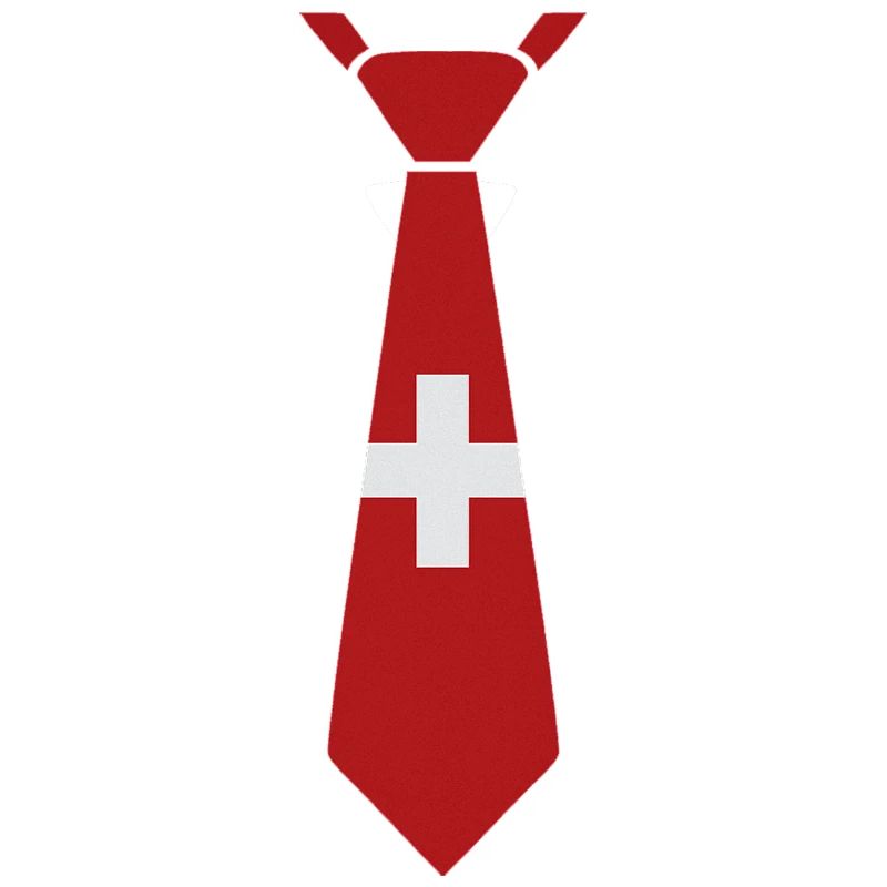 Schweizer Krawatte – Flaggendesign