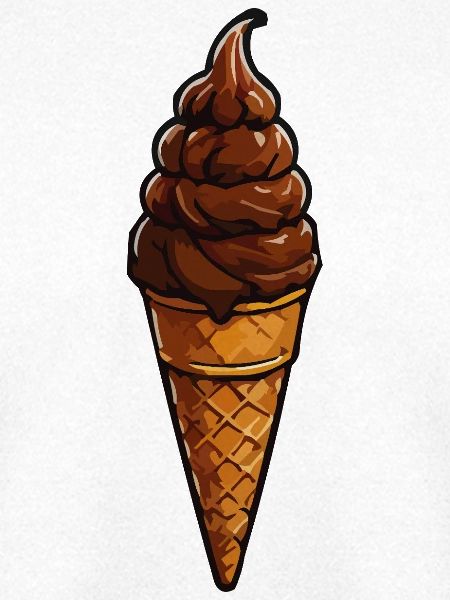 Schoko Soft-Serve Eiskegel