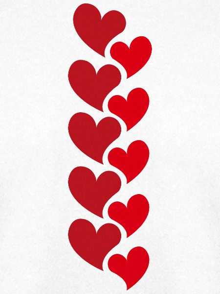 Rote Herzgirlande - Love Design