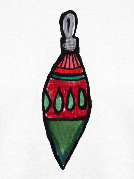 Karmesinrote Laternen-Ornament