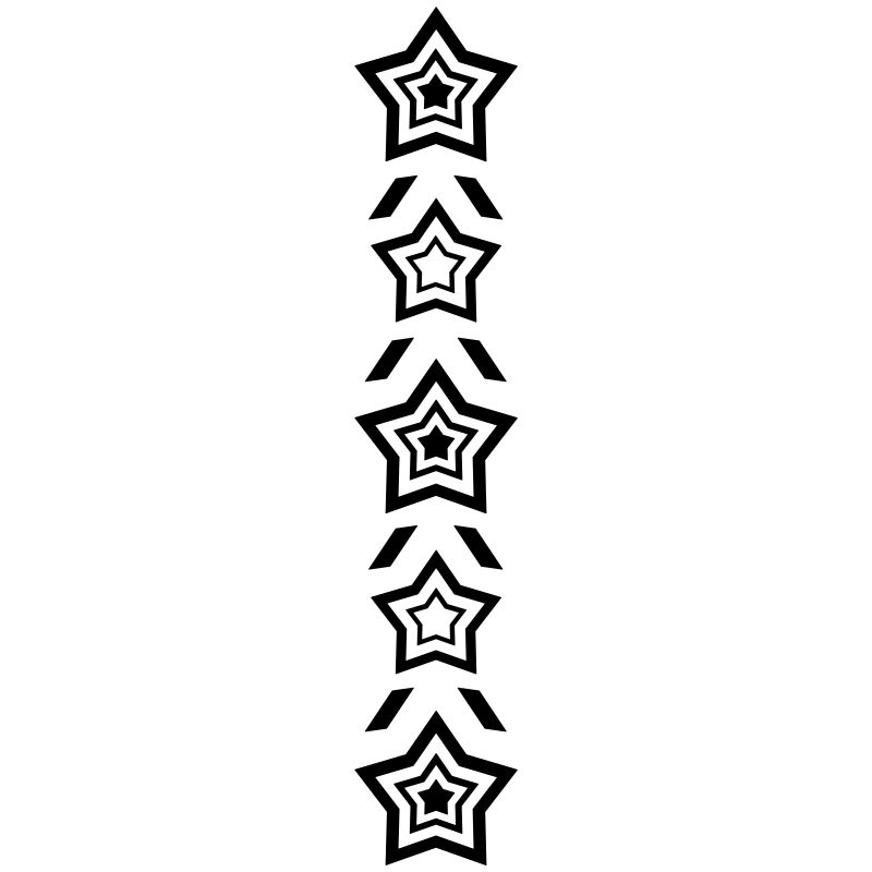 Rangée d’étoiles