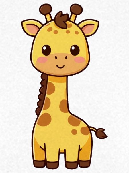 Niedliche Giraffe Kawaii Geschenk Kinder 