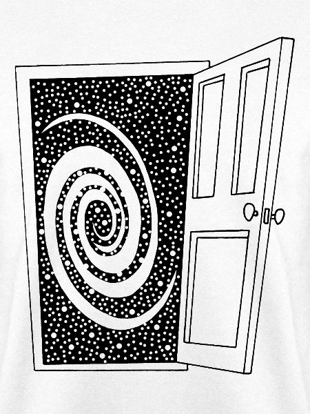 Tür zum Universum offen