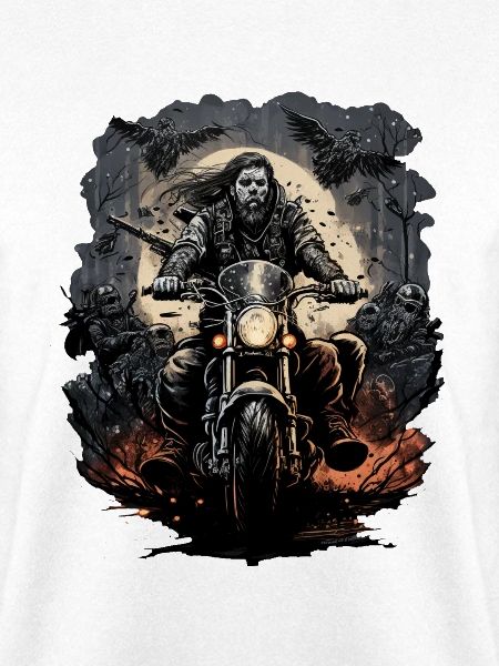 Biker im Mondlicht