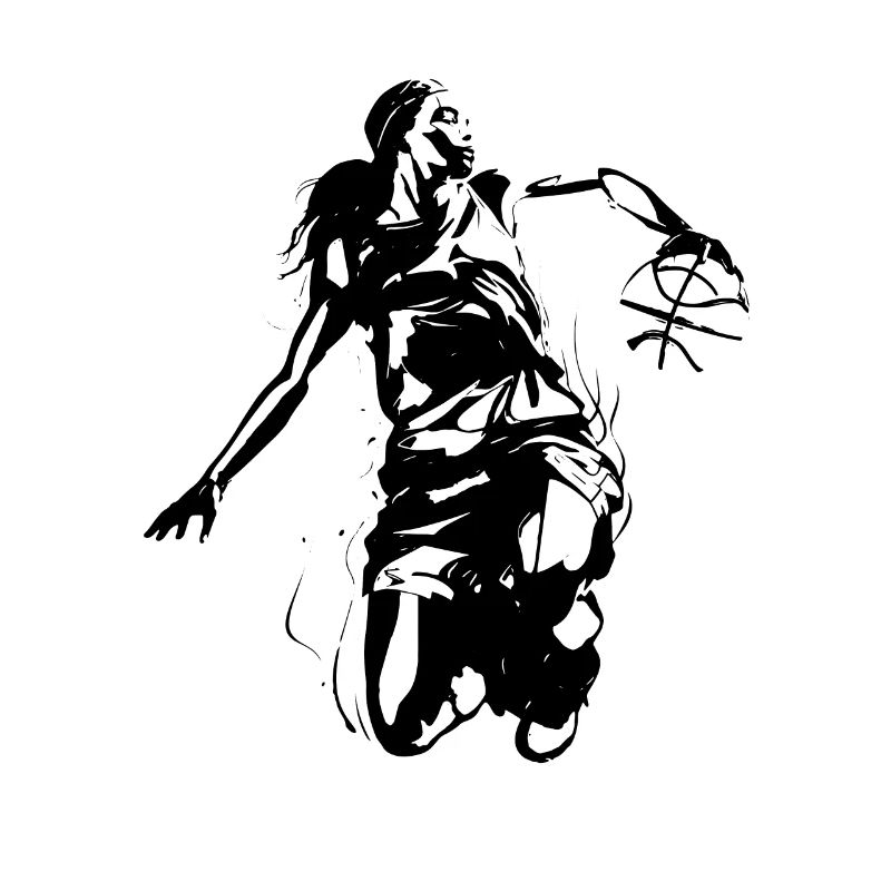 Basketballerin Grafik