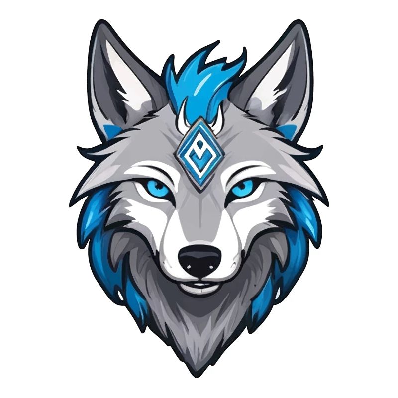 Runic Viking Wolf