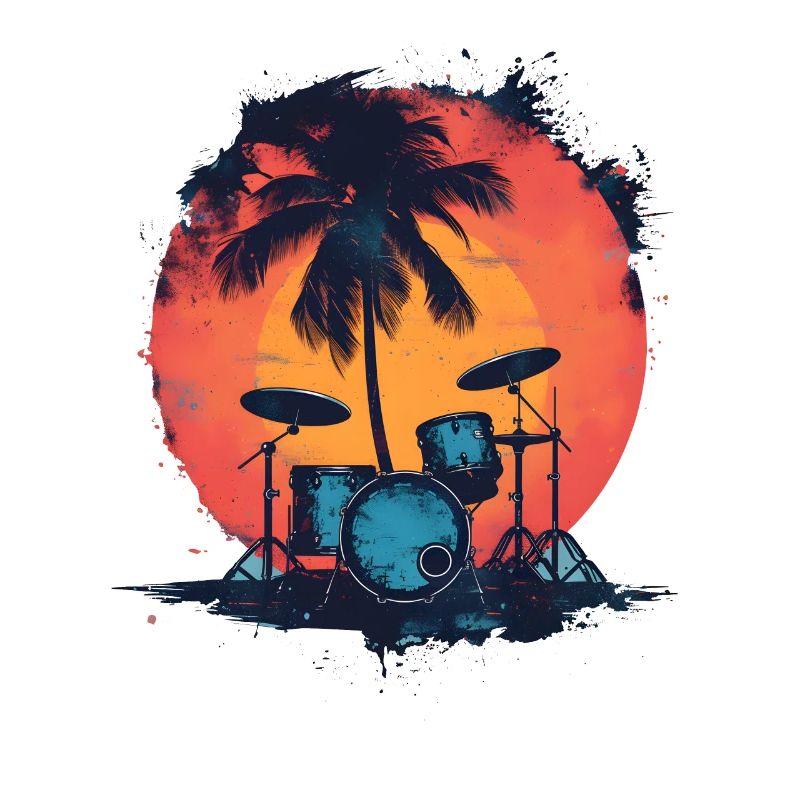 Drumkit Zeichnung