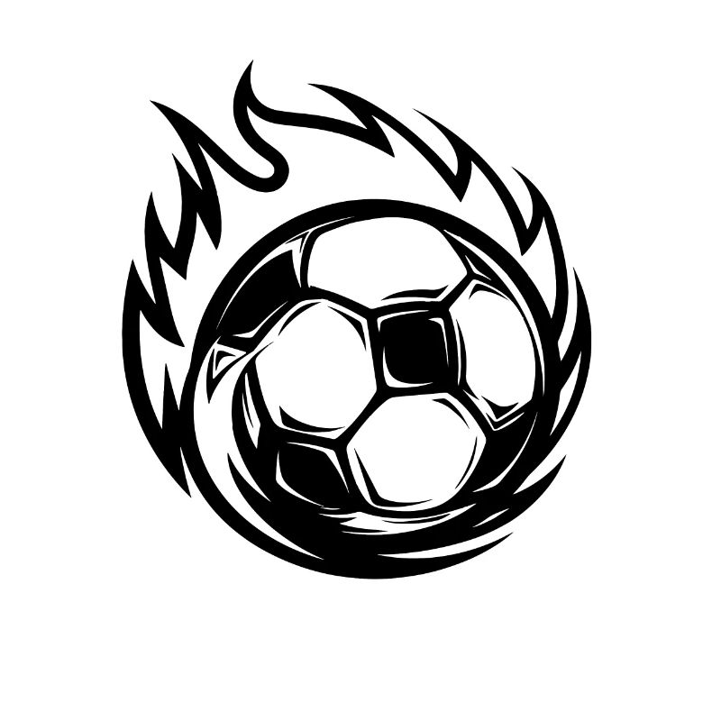 Fußball Cartoon Stil