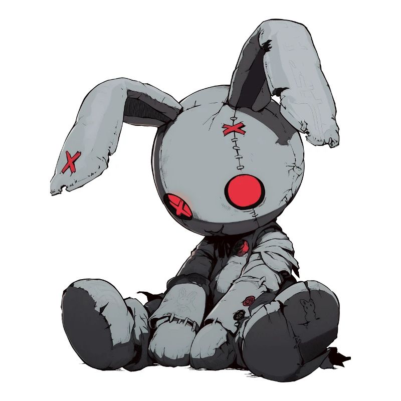 Goth Bunny Doll Bunny Gothic Doll Gift