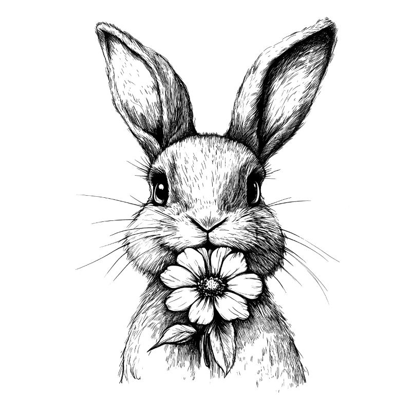 Easter Bunny Flower Bunny Cottagecore Spring