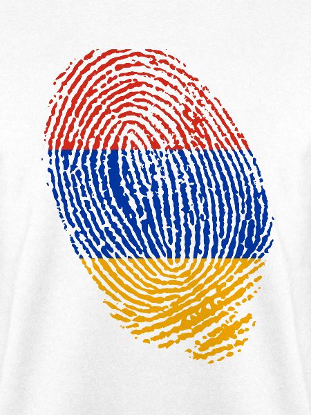 Fingerabdrücke der armenischen Flagge
