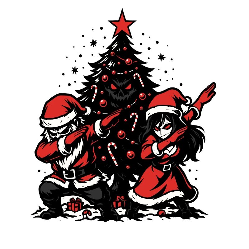 Weihnachtsmann & Mrs Claus Dabbing Shirt