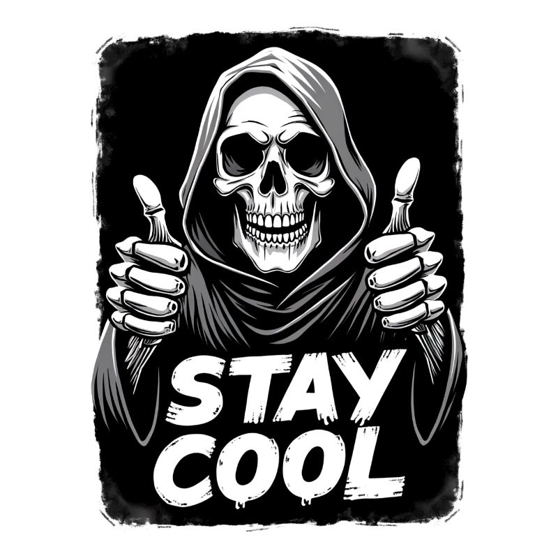 Stay Cool Grim Reaper Skull