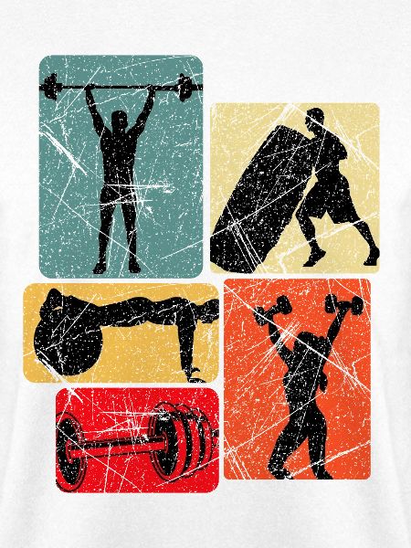 Kraftquader: Fitness Silhouetten