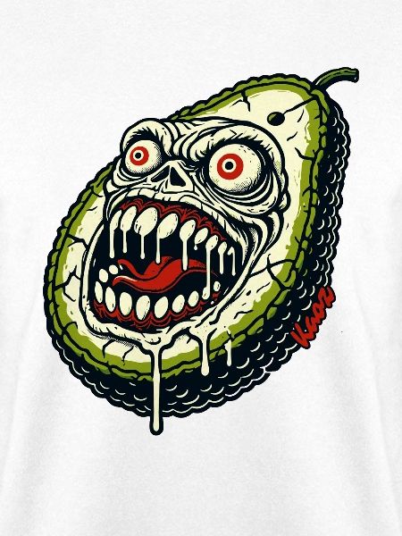 Gruselige Monster Avocado