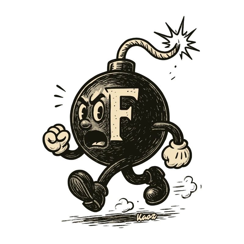 F-Bombe-Maskottchenbombe